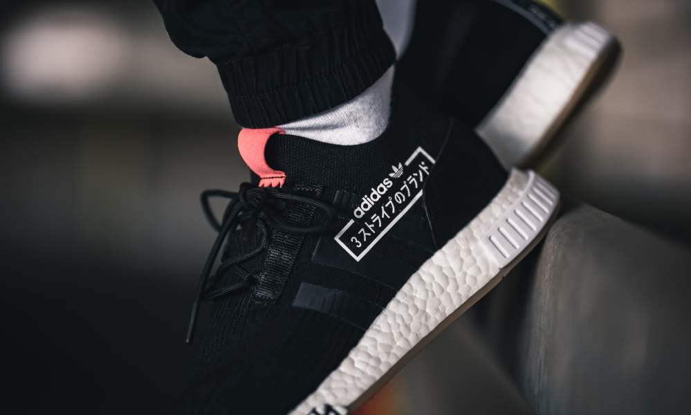 Nmd racer pk black white gum alpha type outlet red